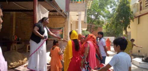 a Help Desk was setup by the North-West District Legal Services Authority, Rohini Courts, under the project “Durga Shakti” at Balaji Mandir, Rama vihar Delhi