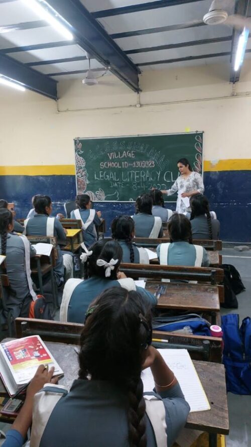 On 08.04.2022 , a legal literacy programme on the topic  “Gender Equality and Availability of free Legal Aid” was conducted by the North-West District Legal Services Authority, Rohini Court