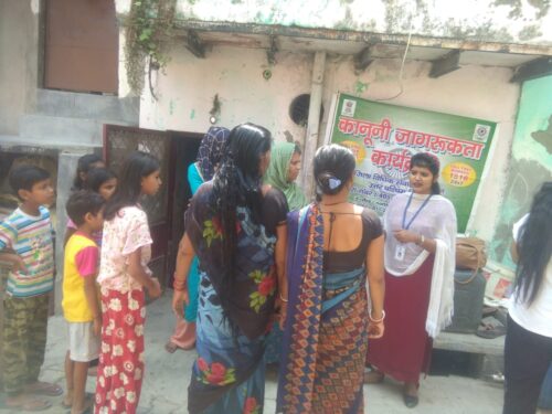 on 08.05.2022, North West District Legal Services Authority organized awareness program for Lactating Mothers on the topic “Govt. Social Welfare Schemes for women” at Aman Vihar,