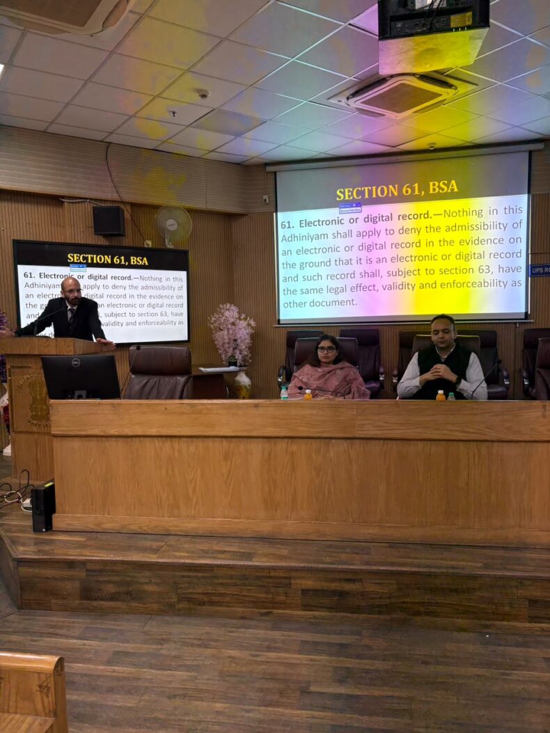 Capacity-Building Programme for LACs and LADCs on the Topic of “Electronic Evidence under the Bharatiya Sakshya Adhiniyam, 2023”