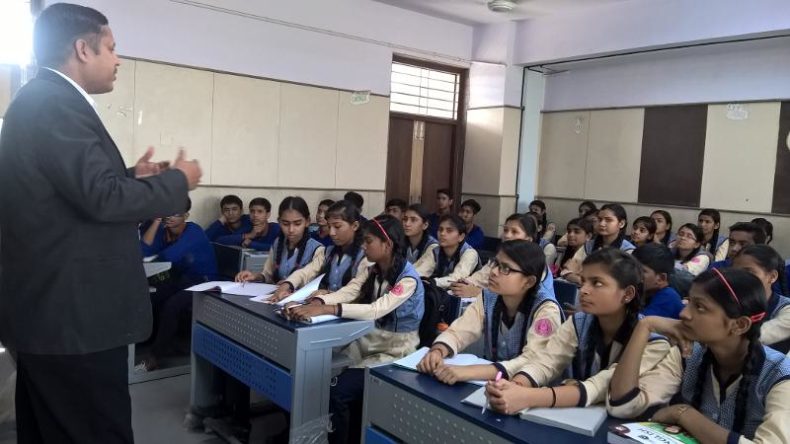 LEGAL LITERACY CLASSES CONDUCTED  AT GSV. CO-ED SSS, DAKSHINPURI EXTN., DR. AMBEDKAR NAGAR, (ID-1923351) ON 18.04.2017