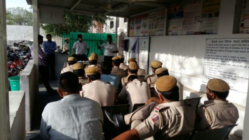 DLSA (SOUTH) ORGANIZED LEGAL LITERACY CLASSES AT POLICE STATION: FATEHPUR BERI ON 31.03.2017