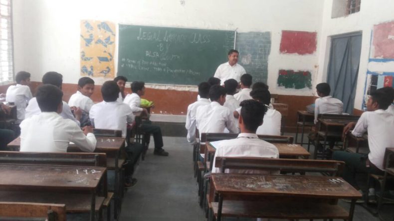 LEGAL LITERACY CLASSES CONDUCTED AT GBSSS NO. 3, SEC-IV, DR. AMBEDKAR NAGAR, (ID-1923065) ON 13.04.2017