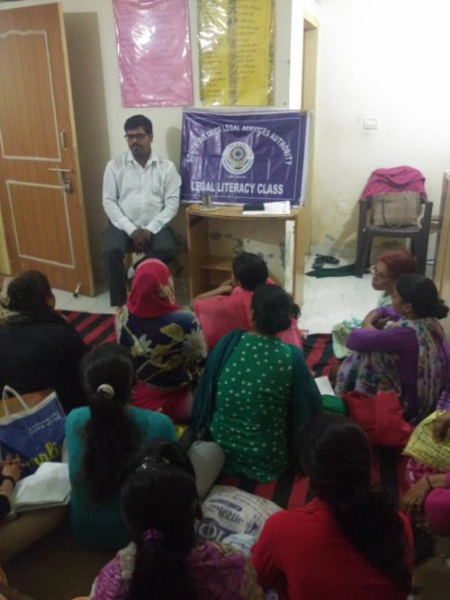 DLSA (SOUTH) ORGANIZED A LEGAL AWARENESS PROGRAMME AT MITHAPUR EXTENSION, MOLARBAND ON 29.03.2017