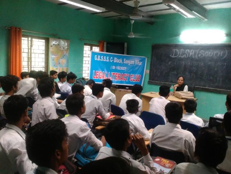 LEGAL LITERACY CLASSES AT GBSSS, SANGAM VIHAR, NEW DELHI (ID-1923027) ON 05.05.2017