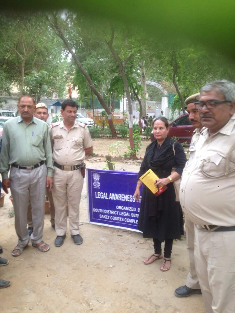 DLSA (SOUTH) ORGANIZED LEGAL LITERACY CLASSES AT POLICE STATION: SANGAM VIHAR ON 29.04.2017