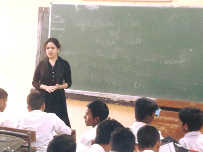 LEGAL LITERACY CLASS AT GBSSS NO.1, SEC-IV, DR. AMBEDKAR NAGAR, (ID-1923008) ON 24.10.2017