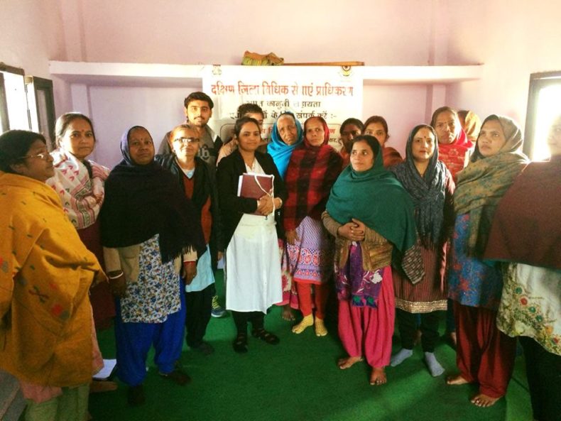 LEGAL AWARENESS PROGRAMME AT COMMUNITY LEVEL IN THE AREA OF TAJPUR PAHARI, BADARPUR, NEW DELHI ON 11.01.2018