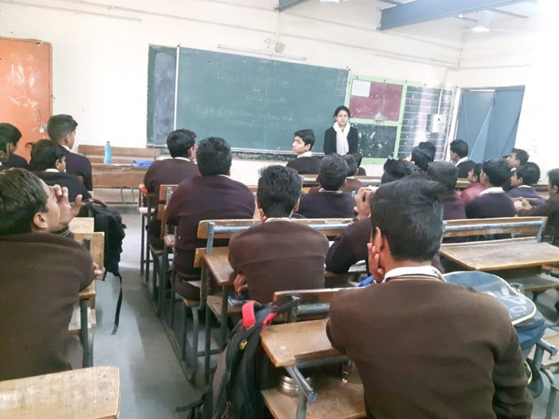 LEGAL LITERACY CLASS AT YOGI SBV SEC-IV, DR. AMBEDKAR NAGAR (ID-1923005) ON 22.01.2018