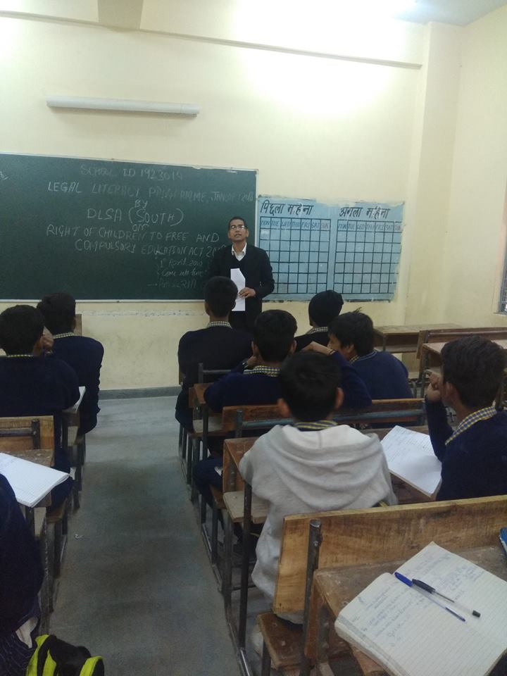 LEGAL LITERACY CLASS AT GBSS NO. 3, SEC-V, DR. AMBEDKAR NAGAR, (ID-1923066) ON 20.01.2018