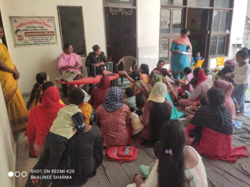 Awareness Session for women on the topic  “Free Legal Aid and Functioning of DLSA” on 04.04.2025