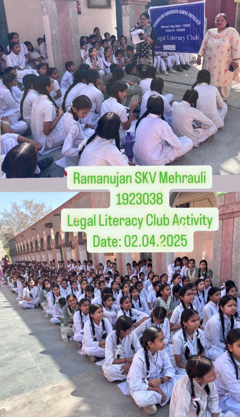South -DLSA Celebrate special project “संविधान की पाठशाला” on 02.04.2025