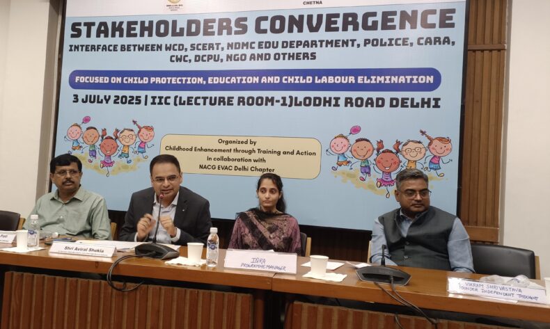 On 3rd  July 2025 A conference titled as “Stakeholder’s Convergence” was organized by Chetna NGO in association with NACG EVAC Delhi.