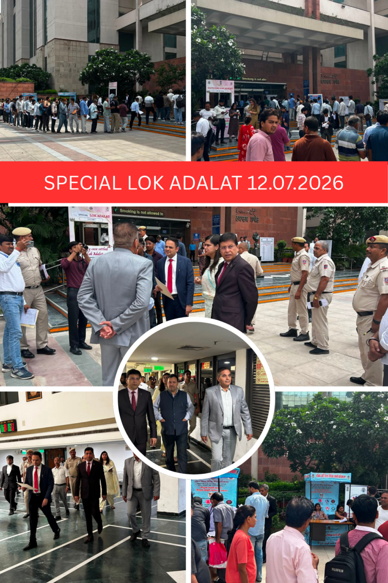 Special Lok Adalat (Traffic Challans) on 12th July 2026 (Sunday) at the Saket Court Complex.