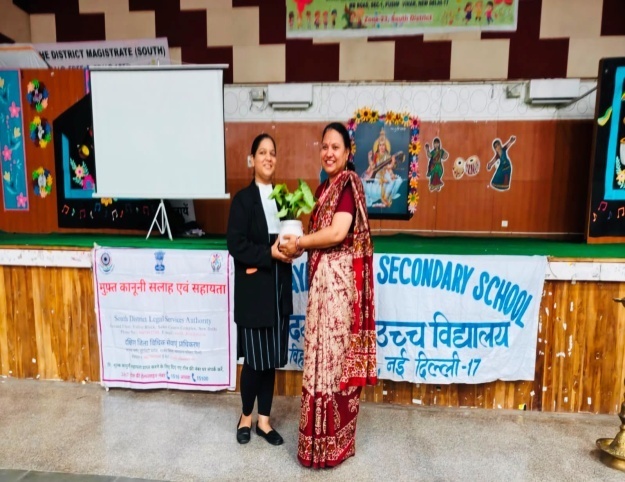 South DLSA organized a Legal Awareness Session focused on the topic “Understanding Child Rights, Speaking up about Unsafe Situation, Safety Pledge, and Awareness of the POCSO Act” on 09.07.2026