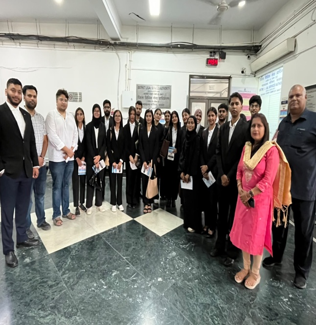 The Students Visit of Jamia Hamdard Law Institute at Saket Court Complex on 25.09.2026