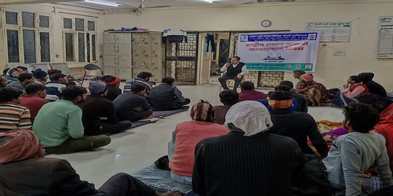 Awareness sessions at Rain Basera, Kotla Mubarakpur, New Delhi, and Rain Basera, Kalkaji, New Delhi (11th January 2025)