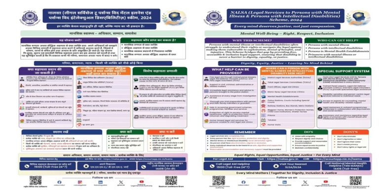 NALSA (Legal Services to Persons with Mental Illness & Persons with Intellectual Disabilities) Scheme, 2024.