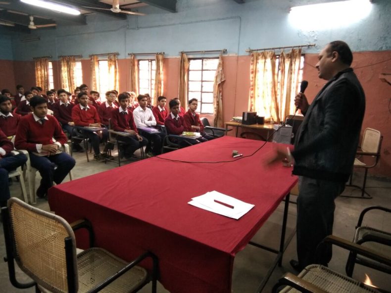 Traffic Discipline Campaign conducted by DLSA Shahdara in School SBV, Rajgarh Colony, Delhi on dt. 19.12.2016 deputed Advocate Sh. Sanmati Kumar Jain.