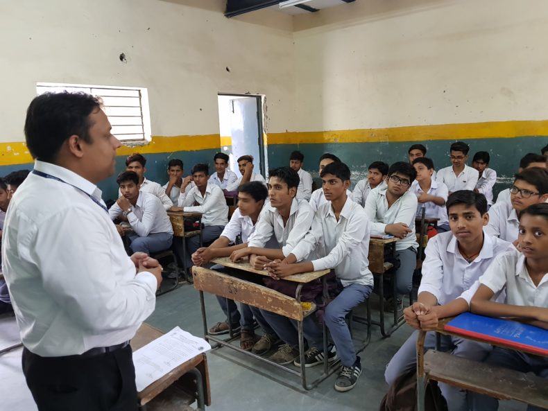 Greening Delhi Literacy Project at GBSSS, Shivaji Park, Shahdara, Delhi held on 24.07.2017