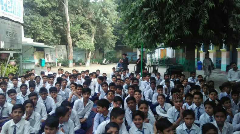 Puppet Show at Govt. Boys Secondary School, G.T. Road Shahdara, Delhi on 14.11.2017.