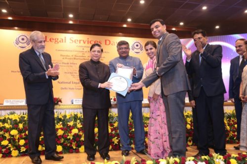 DLSA Shahdara was awarded National Award for Best DLSA