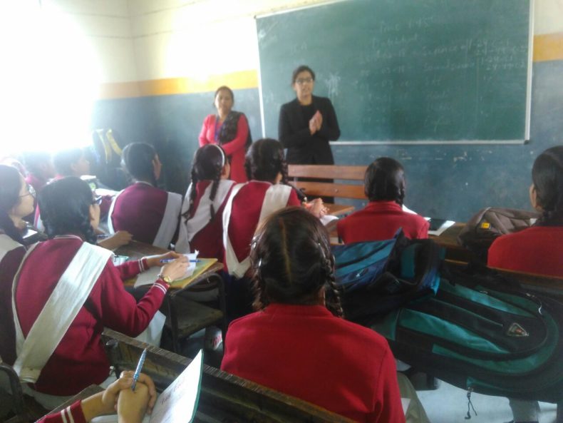 Legal Awareness Programme at Sarvodaya Kanya Vidhyalaya, D-Block, Seemapuri, Delhi on 22.02.2018