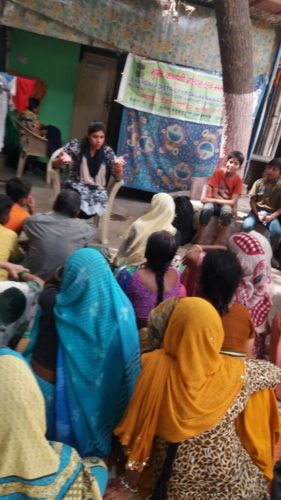 DLSA Shahdara organized Legal Awareness Programme on the topic “Protection of Women from Domestic Violence Act, 2005” at G-Block, Gurudwara Janta Mazdoor Colony, Raghunath Mandir ke Samney, Delhi on 14.05.2018.