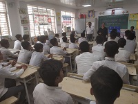 Legal Literacy Class on Module of Sexual Violence “Child Abuse and Violence-Interpersonal and Digital World” was conducted for Children studying in class 9th to 12th Class at Govt. Boys Senior Secondary School, Jafrabad Extention, Delhi on 01.05.2019.