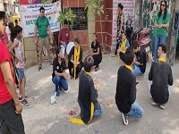 Rally and Nukkad Natak on the theme “Save the Green- Save the Blue” on 05.06.2019 from Kosmos Hospital to Ram Mandir, Anand Vihar and Nukkad Natak by a team of volunteers.