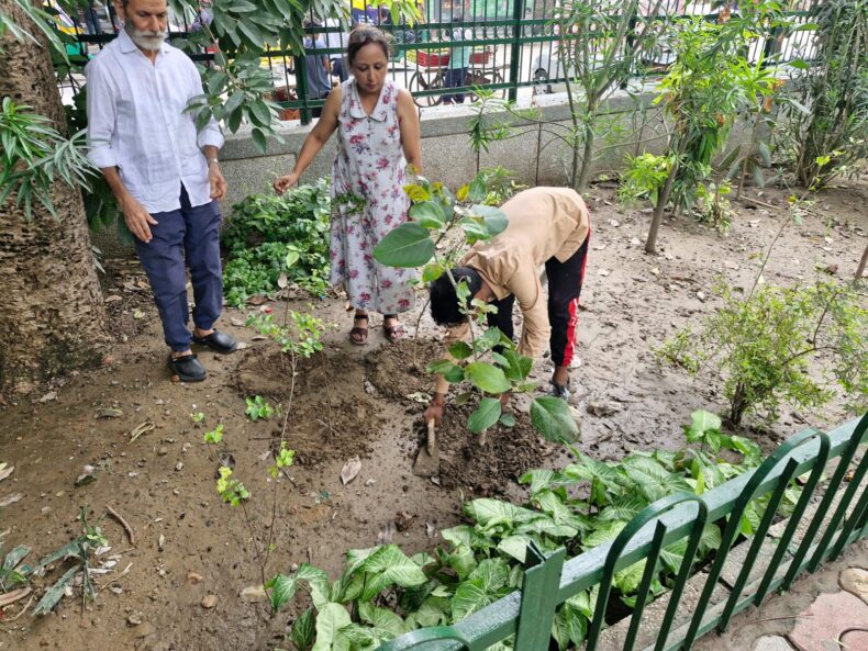 Plantation Drive at Jhilmil D-Block on 22.07.2024.