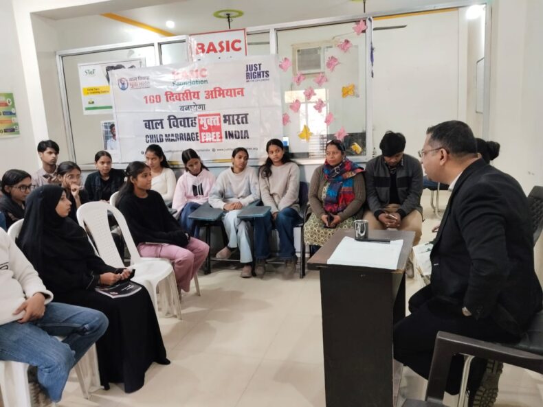 Awareness Session on the topic “Rights of Children against Child Marriages & Reporting Mechanisms” on 24.12.2025 at G-5/9 Sunder Nagri Delhi- 110093.