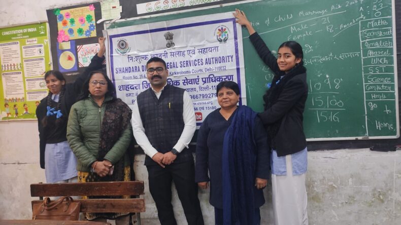 Awareness Session on Prevention of Child Marriage on 19.01.2026 at SBV Jhilmil Colony Delhi (School Code: 1001105).