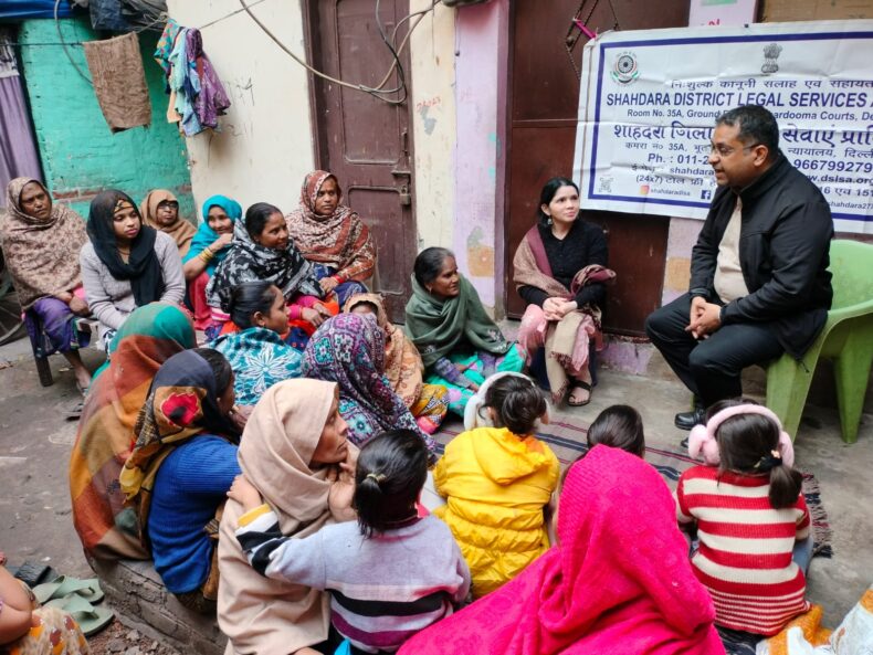 Pre-conception and pre-natal Diagnostics Techniques (Prohibition of Sex Selection) Act and Domestic Violence and services being provided by DLSA on 27.12.2025 at Harsh Vihar Village .