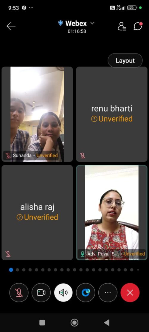 Awareness Session – Protection of Children from Sexual Offences (POCSO) Act, 2012 and Reporting Mechanisms.