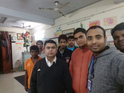 Visit at Night Shelter Home