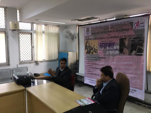 West DLSA organised Legal Awareness Programme cum interactive session on “Sexual Harassment of Women at Workplace” under the campaign of “SHASHAKT” at Sardar Vallabh Bhai Hospital, East Patel Nagar, Delhi