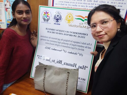Awareness Programme cum full day help desk at Karampura, Moti Nagar