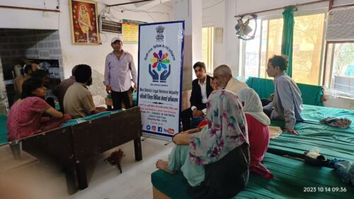 Awareness program at Jai Maa Durga Vridh Aashram on 14.10.2023.
