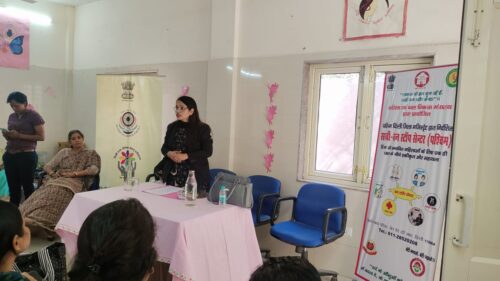 Awareness session was held at Sakhi One Stop Center in Hari Nagar, Delhi on 13.10.2023.