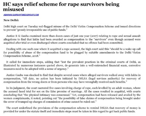 Times of India Dated : 04-12-2019