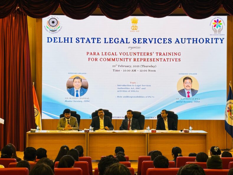 DSLSA organized Para Legal Volunteer (PLV) Training Programme on 20th and 21st February, 2025 (Day -1)