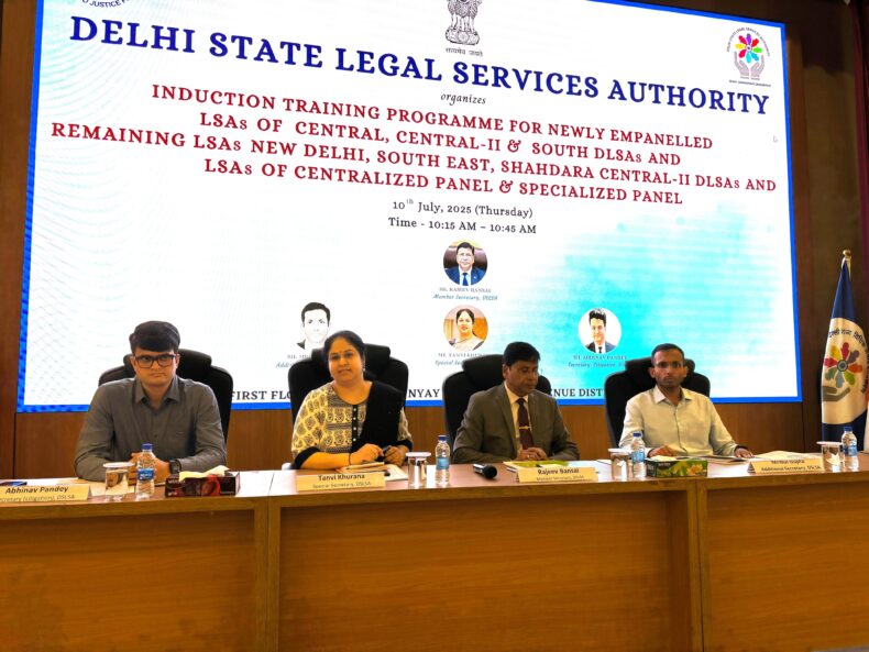 Induction Training Programme for the newly empanelled Legal Services Advocates (Day-1) on 10.07.2025